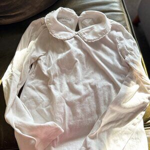 Girls Janie & Jack Peter Pan Collar Shirt